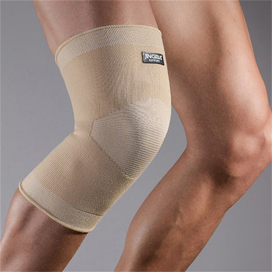 Khaki Nylon Safety Sports Support Knee Pads