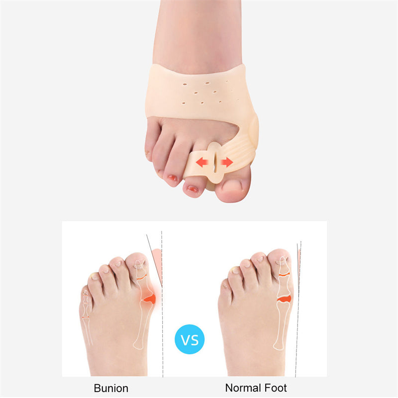 Silicone Bunion Protector Toe Brace with Holes