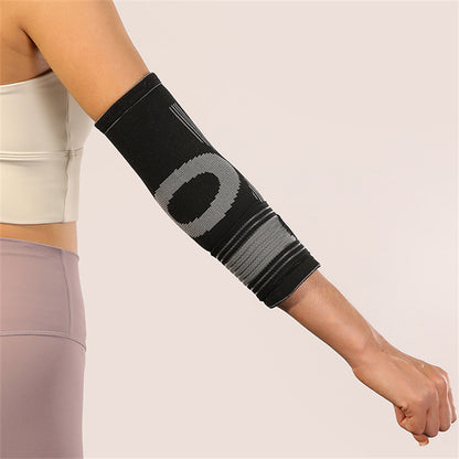 Good-Looking Sports Knitted Elbow Brace with Compression Strap