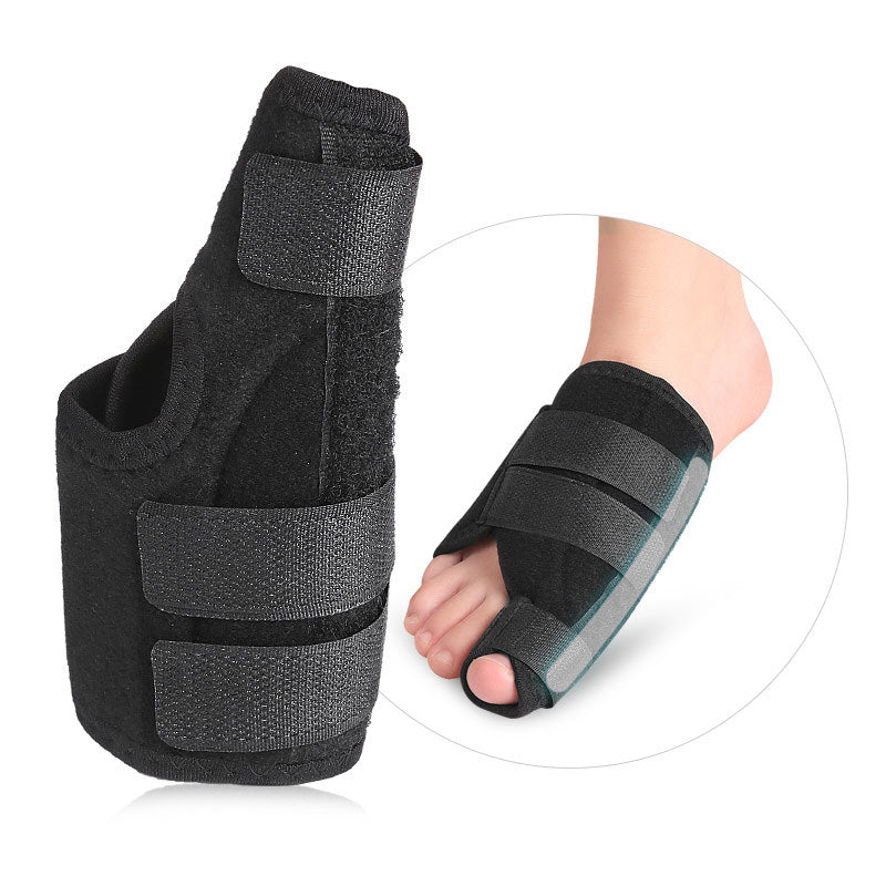 Black Toe Splint with Fixed Rubber Plate