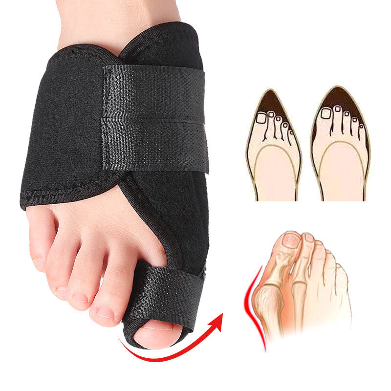 Black Toe Splint with Fixed Rubber Plate