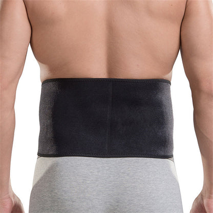 Black Breathable Abdominal Support Band for Weightlifting & Fitness