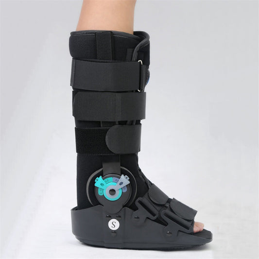Black Tall Walking Boot for Broken Foot, Sprained Ankle Recovery
