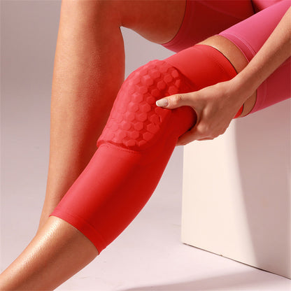 High Elasticity Honeycomb Knee Pads for Sports Protection