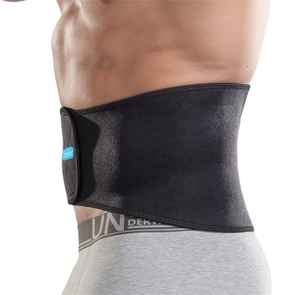 Black Breathable Abdominal Support Band for Weightlifting & Fitness