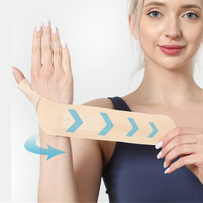 Extended Soft Stretchy Nude Thumb Brace for Arthritis
