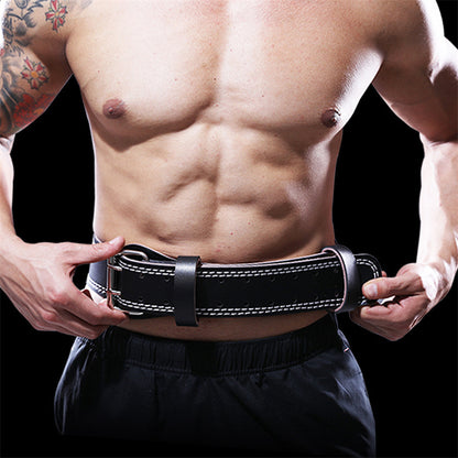 PU Leather Gym Support Belt Back Brace for Lifting