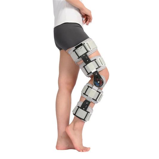 Portable Knee Fixation Brace for Fracture Protection